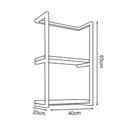 Ver imagem 2 de Toalheiro Para Banheiro Estilo Industrial Sahy Preto