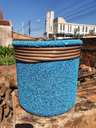 Ver imagem 3 de Vaso de Barro Areia Terrilho 16cm:Azul Ciano