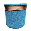 Ver imagem 1 de Vaso de Barro Areia Terrilho 16cm:Azul Ciano