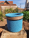 Ver imagem 4 de Vaso de Barro Areia Terrilho 16cm:Azul Ciano