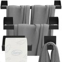 Ver imagem 2 de Kit Acessórios para Banheiro Preto 4 Peças Master Slim Df