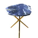 Ver imagem 1 de Mesa Lateral de Sodalita com Bordas Naturais