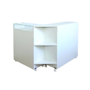 Balcão em L com Rodas Mobilidade e Funcionalidade - 114x94 Cm