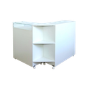 Ver imagem 1 de Balcão em L com Rodas Mobilidade e Funcionalidade - 114x94 Cm