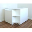 Ver imagem 2 de Balcão em L com Rodas Mobilidade e Funcionalidade - 114x94 Cm