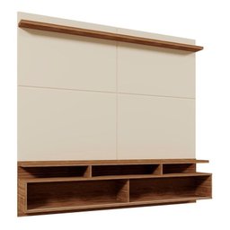 Home Suspenso Morretes 180cm para Tv até 70” - Mobler:off White / Amendoa - 4