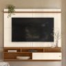Home Suspenso Morretes 180cm para Tv até 70” - Mobler:off White / Amendoa - 2