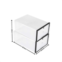 Ver imagem 4 de Kit 4 Caixa Organizadora Sapato Tenis Sapateira Empilhavel m