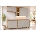 Ver imagem 1 de Cozinha Completa 4 Peças 7 Portas Allure CZ691 Gris Linea