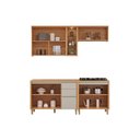 Ver imagem 4 de Cozinha Completa 4 Peças 7 Portas Allure CZ691 Gris Linea