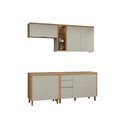 Ver imagem 2 de Cozinha Completa 4 Peças 7 Portas Allure CZ691 Gris Linea
