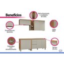 Ver imagem 5 de Cozinha Completa 4 Peças 7 Portas Allure CZ691 Gris Linea