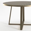Ver imagem 2 de Mesa Área Externa Redonda Tulipa Alumínio Bege Ripada 120cm