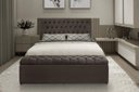 Ver imagem 2 de Kit Cabeceira e Calçadeira Imperatriz 158 cm Suede Marrom