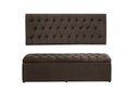 Ver imagem 1 de Kit Cabeceira e Calçadeira Imperatriz 158 cm Suede Marrom