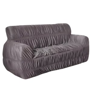 Capa para Sofá Avulsa 3 Lugares 21 Elásticos Luxo Cinza