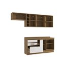Ver imagem 4 de Armário de Cozinha Completa Garrafeiro 100% Mdf 260cm Nogueira/branco Celeste Kappesberg