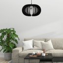 Ver imagem 5 de Luminária Teto tipo Pendente URANO MDF - Completa - Cor: Preta