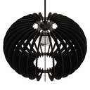 Ver imagem 3 de Luminária Teto tipo Pendente URANO MDF - Completa - Cor: Preta