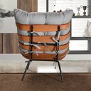 Ver imagem 3 de Poltrona Costela Martin Eisler Original Base Fixa Quarto, Sala - Linho Cinza