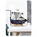Ver imagem 2 de Miniatura Barco Navio Caravela Madeira Enfeite Decorativo 28cm