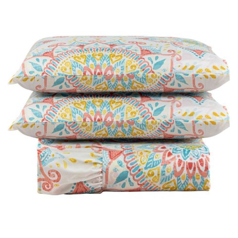 Colcha Casal Queen Babado Laila 3 Peças Estampa 03