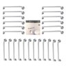 Alça Barra de Apoio 80cm Inox Kit 24 Unidades Segurança Deficiente Idoso Gestante Cadeirante Banheir - 1