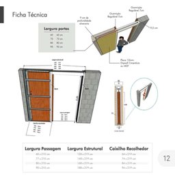 Modelo Estrutura Plus * - (sistema de embutir) - 72 - 4