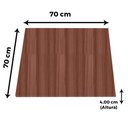 Ver imagem 4 de Tampo Quadrado 70 Cm (largura) Pe40 Pandin Mdp 4,00 Cm (altura) Cor Walnut