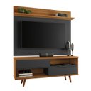Ver imagem 1 de Rack com Painel Assimério Preto com Freijó - MoveisAqui