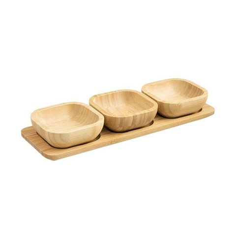 Jogo Petisqueira Home Style Bambus 33 Cm X 13 Cm