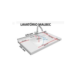 Lavatório Malbec 60cm- Fabribam - 4