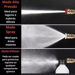 Lavadora de Alta Pressao Portatil sem Fio Pistola Agua Gatilho Lava Carro Quintal Kit Completo - 4