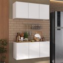Ver imagem 2 de Kit Armário de Cozinha e Balcão 3 Portas Multimóveis Mp2164 Branco