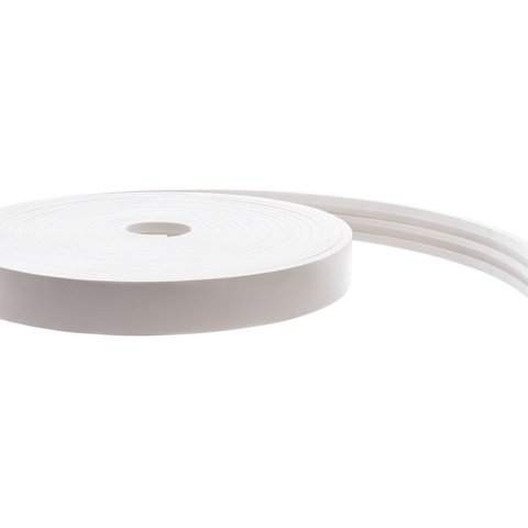 Rodapé e.V.a Flexível Autoadesivo 5cm x 1cm 24 Metros Siena Branco Molduraflex
