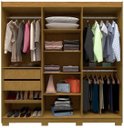 Ver imagem 2 de Guarda Roupa Roupeiro Gelius Império 06 Portas 02 Gavetas e Pés Naturale Off White Mdf