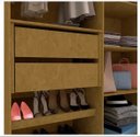 Ver imagem 3 de Guarda Roupa Roupeiro Gelius Império 06 Portas 02 Gavetas e Pés Naturale Off White Mdf
