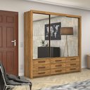 Ver imagem 1 de Guarda Roupa Casal Anjos Premium 3 Portas 9 Gavetas Carioca Móveis