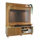 Ver imagem 3 de Rack Painel de Tv Frisado com Rodizios Ares 160cm Eras 954 Madetec