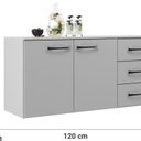 Ver imagem 3 de Balcão de Cozinha Veneza com Tampo Branco 3 Gavetas 2 Portas