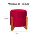 Ver imagem 5 de Poltrona Balanço c/ Puff Melinda Veludo Vermelho