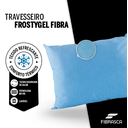 Ver imagem 5 de Travesseiro Frostygel Fibrasca Toque Gelado Lavável 50x70cm Cor Azul