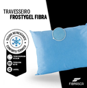 Ver imagem 5 de Travesseiro Frostygel Fibrasca Toque Gelado Lavável 50x70cm Cor Azul