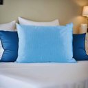 Ver imagem 2 de Travesseiro Frostygel Fibrasca Toque Gelado Lavável 50x70cm Cor Azul