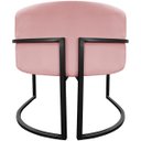 Ver imagem 6 de Poltrona Decorativa para Recepção Luna Suede Base de Ferro Preto