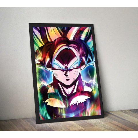 Quadro Decorativo Moldura Preta 30x40cm Dragonball