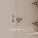 Ver imagem 6 de Guarda-Roupa Casal com Vidro e LED 6 Portas e 6 Gavetas Multimóveis Crnvh-GRP144 Neve