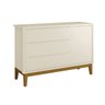 Cômoda com Porta e 3 Gavetas Classic Areia/madeira Reller - 1