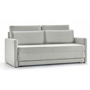 Sofá-cama 3 Lugares Mh-1606 Herval 176 Cm Colchão Casal Linho Cinza C