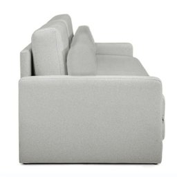 Sofá-cama 3 Lugares Mh-1606 Herval 176 Cm Colchão Casal Linho Cinza C - 4